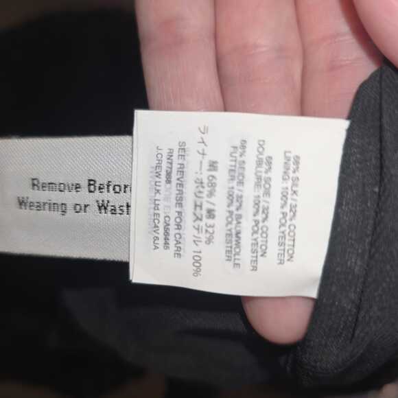 J.Crew Swiss Dot Silk-Blend Top Size 2 Ruffle Overlay Sheer Black Career Party - Picture 9 of 9